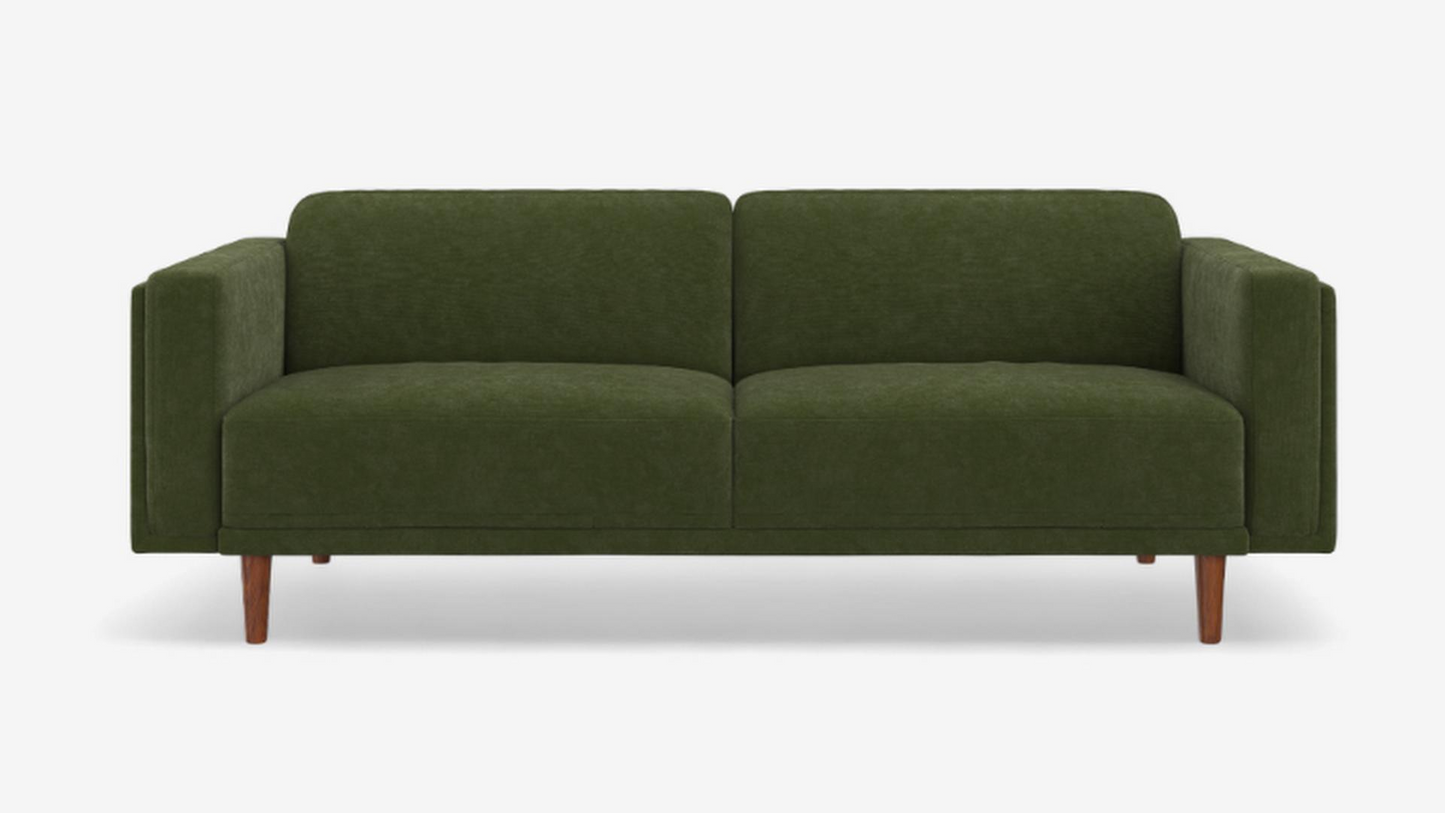 Holloway Sofa Plush Velvet Forest