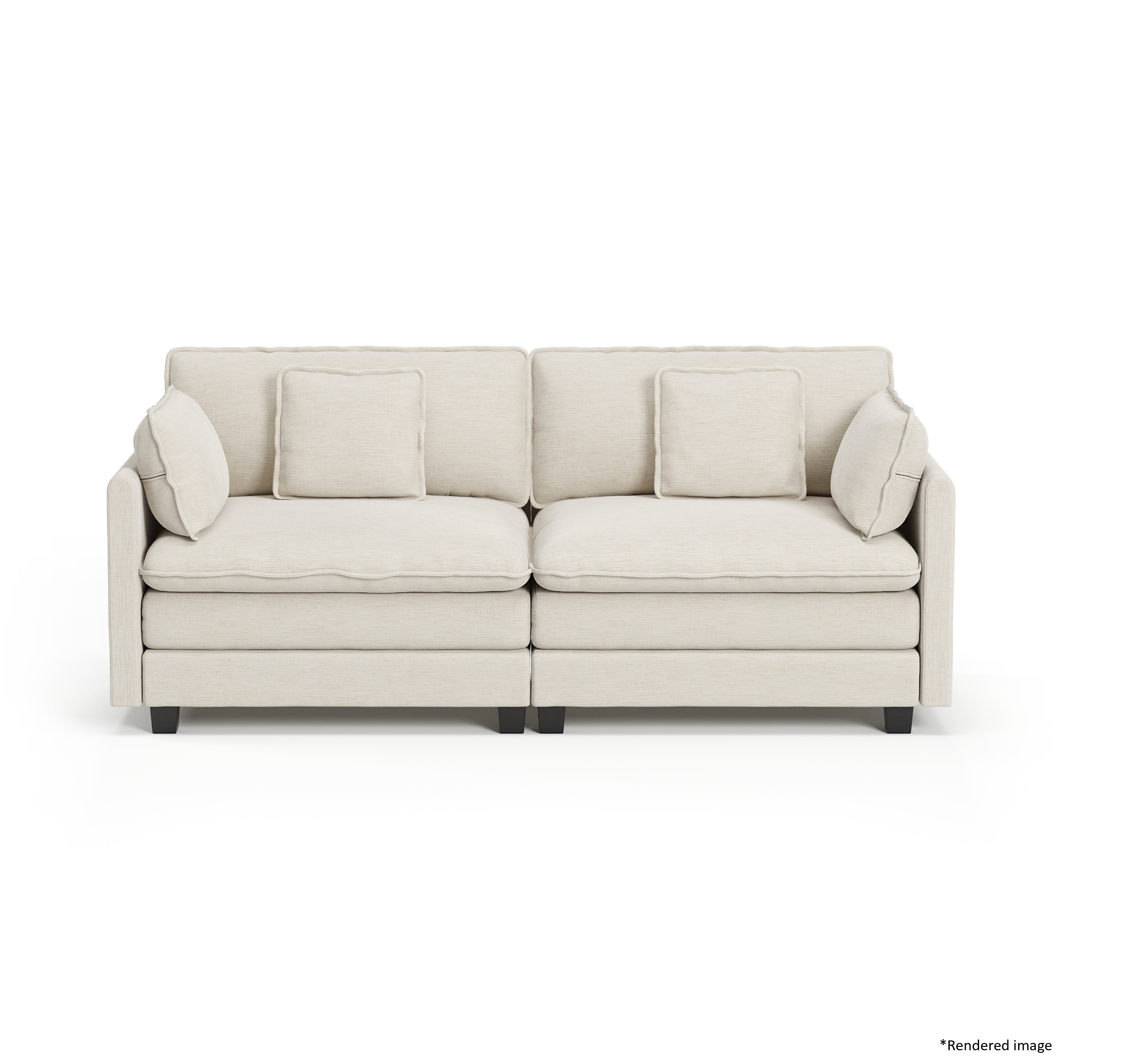 Heaven Modular 2 Seat Sofa in Cloud White