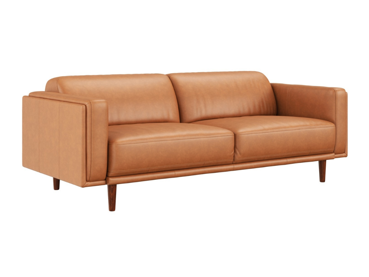 Holloway 3-Seater Leather Sofa - Tan