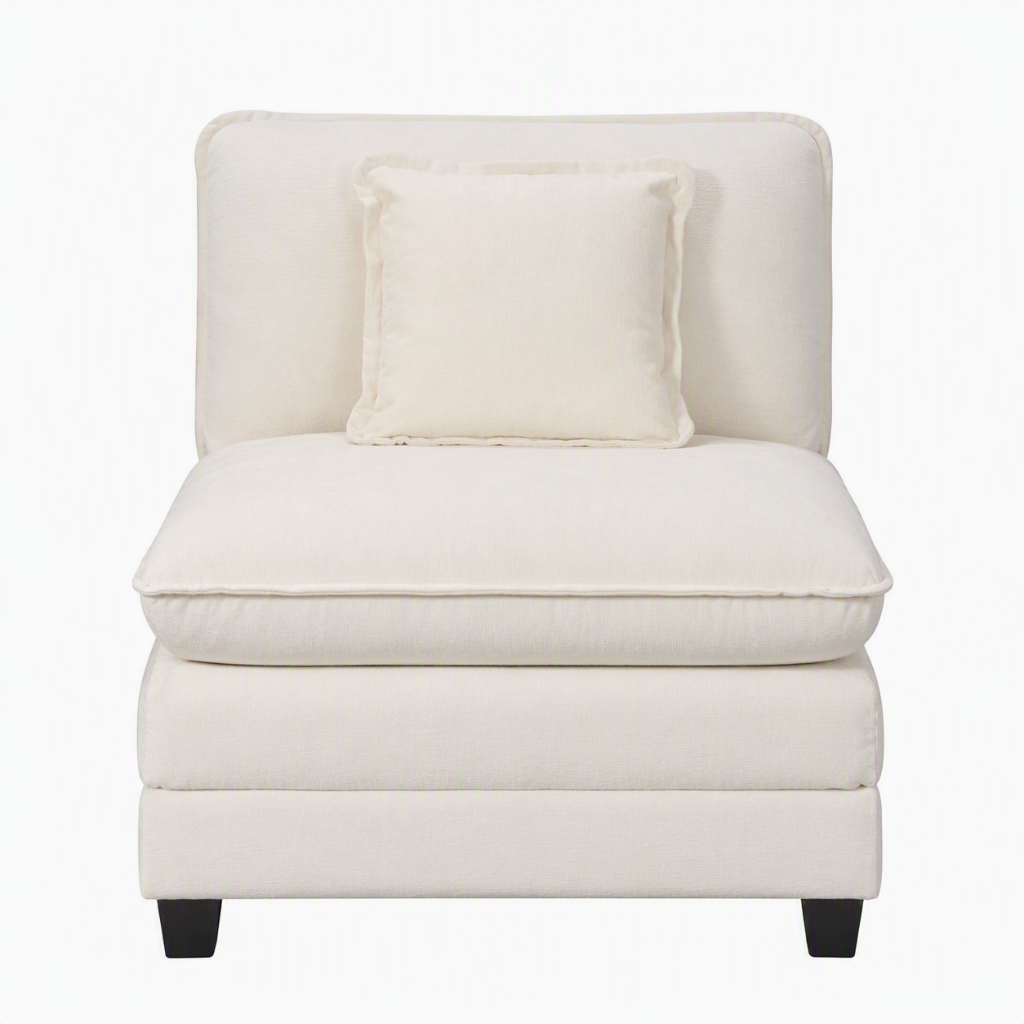 Heaven Modular Armless in Cloud White