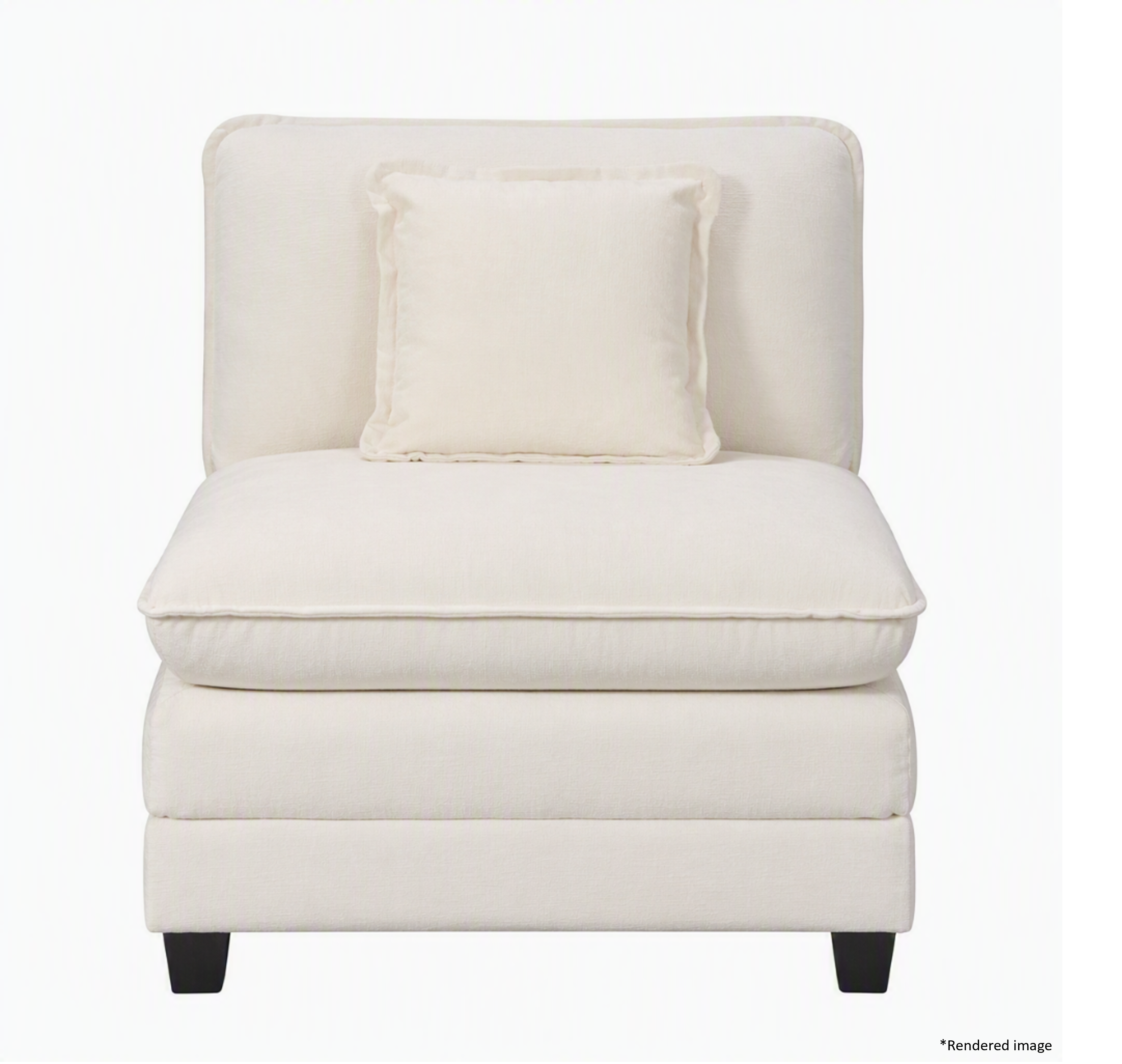Heaven Modular Armless in Cloud White