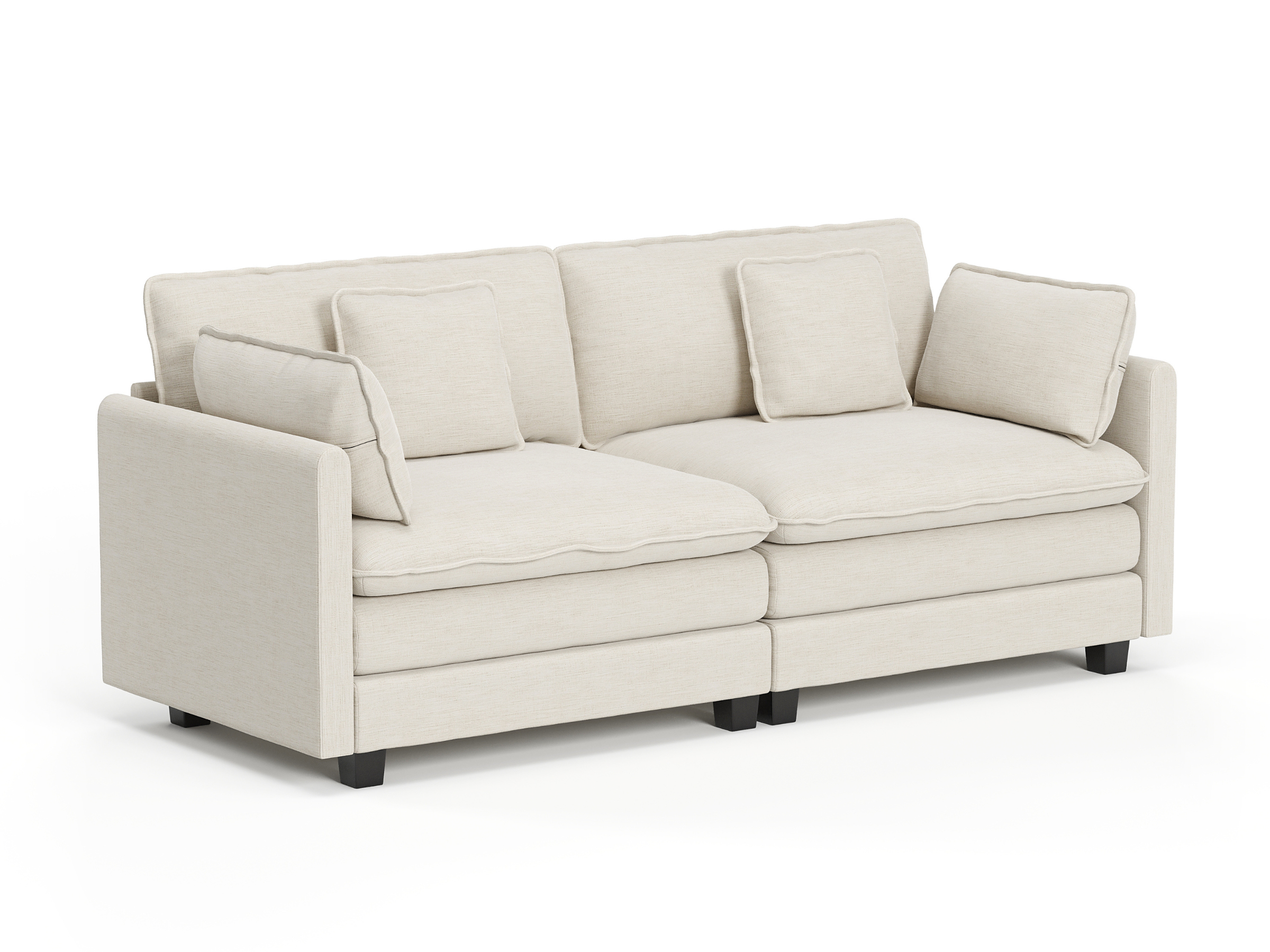 Heaven Modular 2 Seat Sofa in Cloud White
