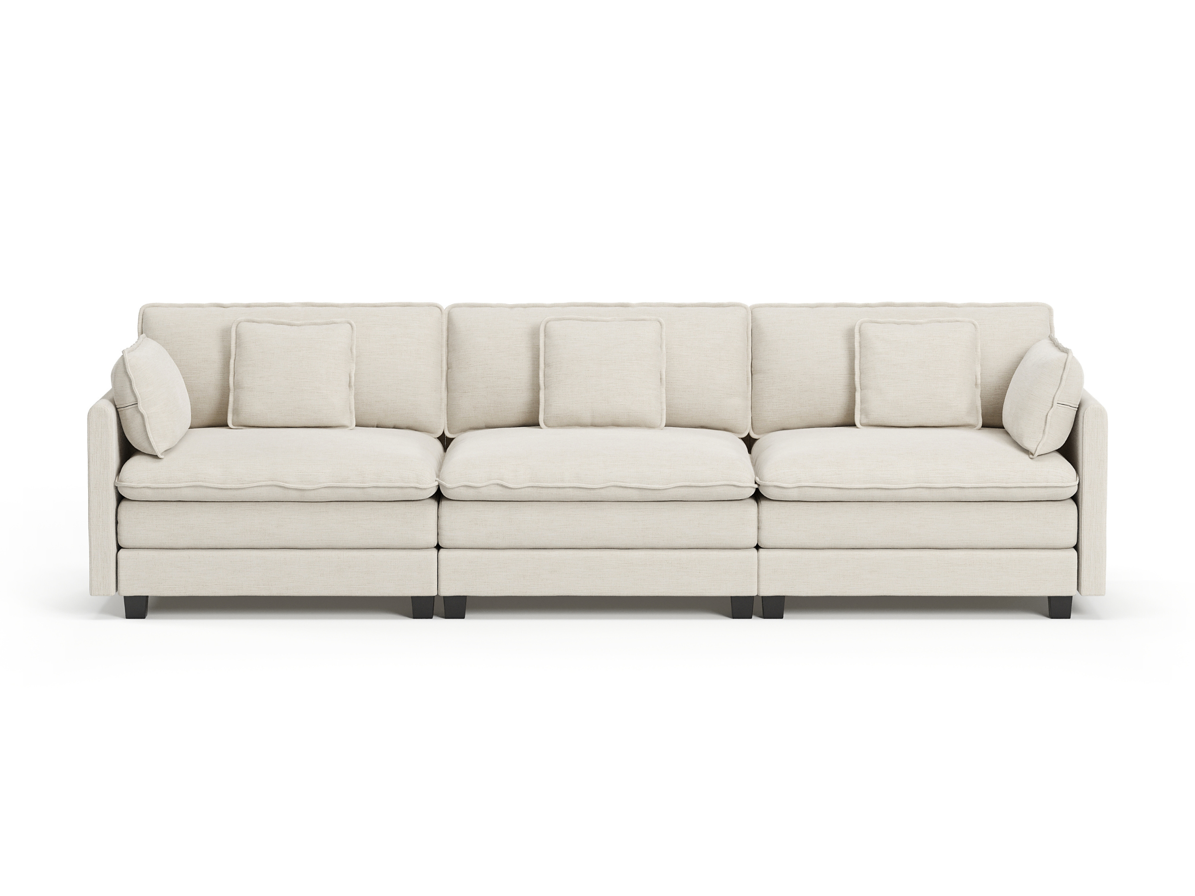Heaven Modular 3 Seat Sofa in Cloud White