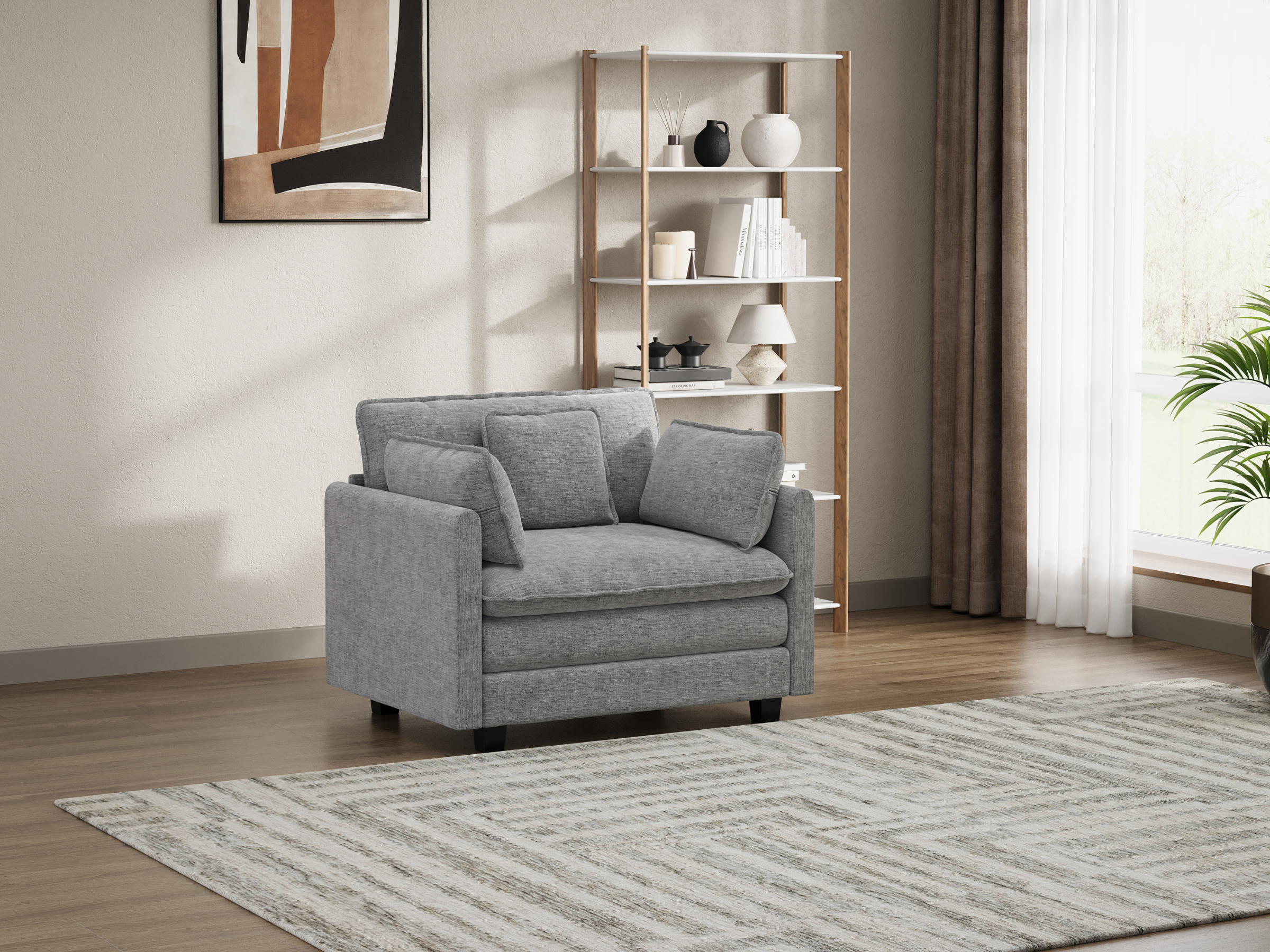 Heaven Modular Chair in Cloud Mist