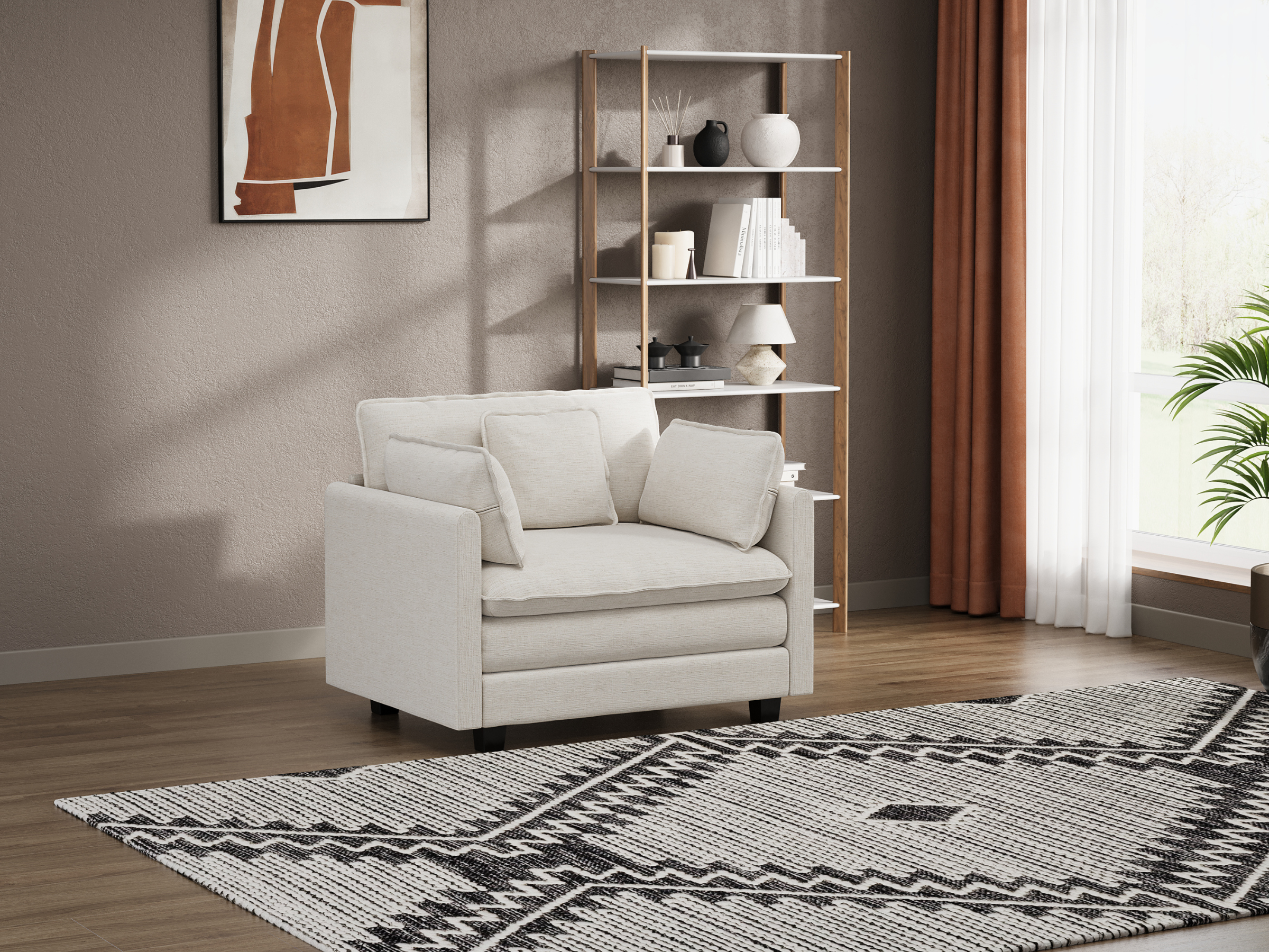 Heaven Modular Chair in Cloud White