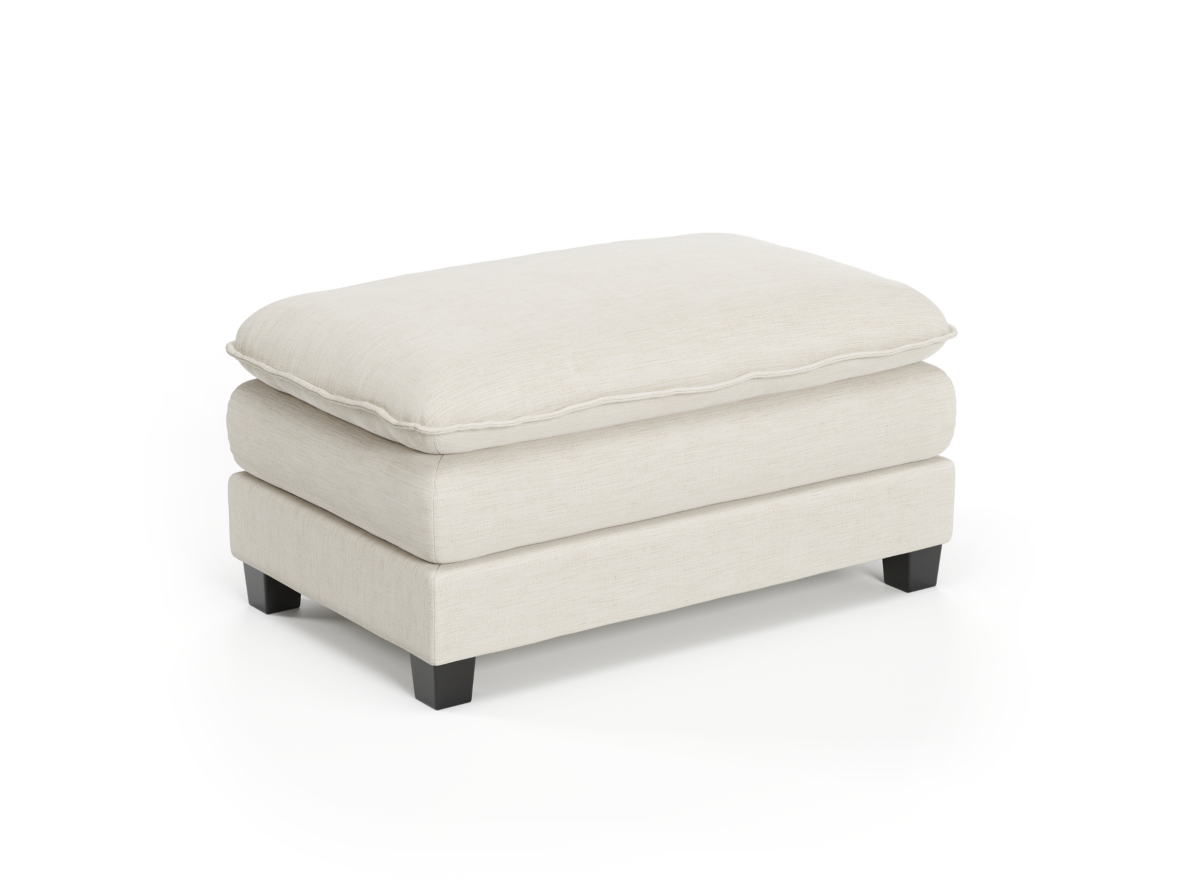 Heaven Ottoman in Cloud White