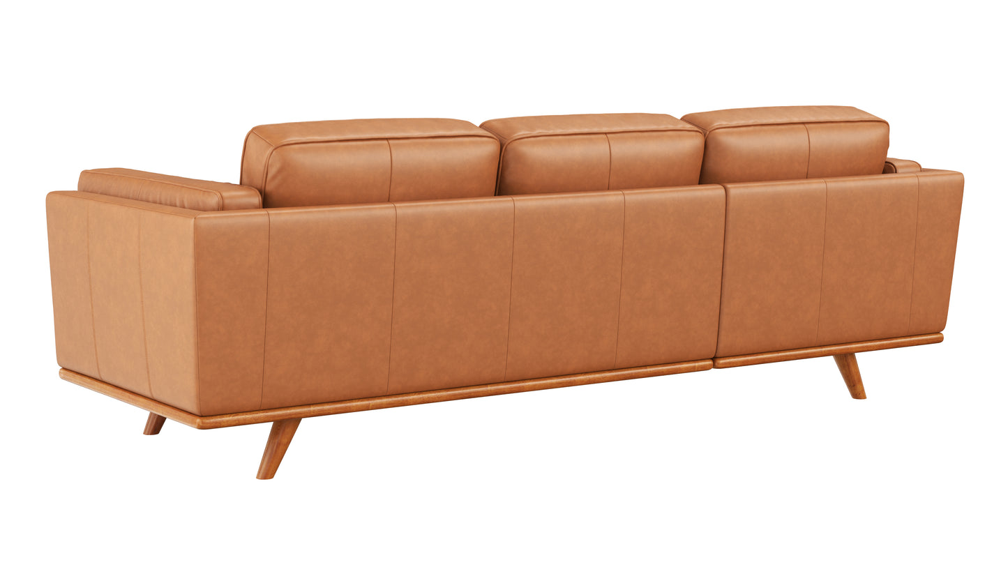 Madison RHF Chaise Genuine Leather Tan