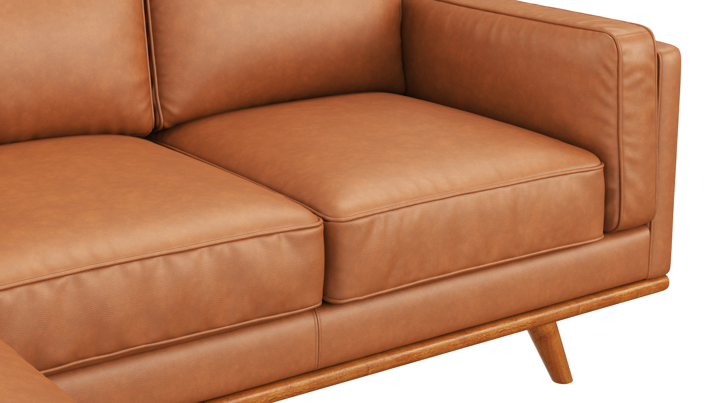 Madison RHF Chaise Genuine Leather Tan