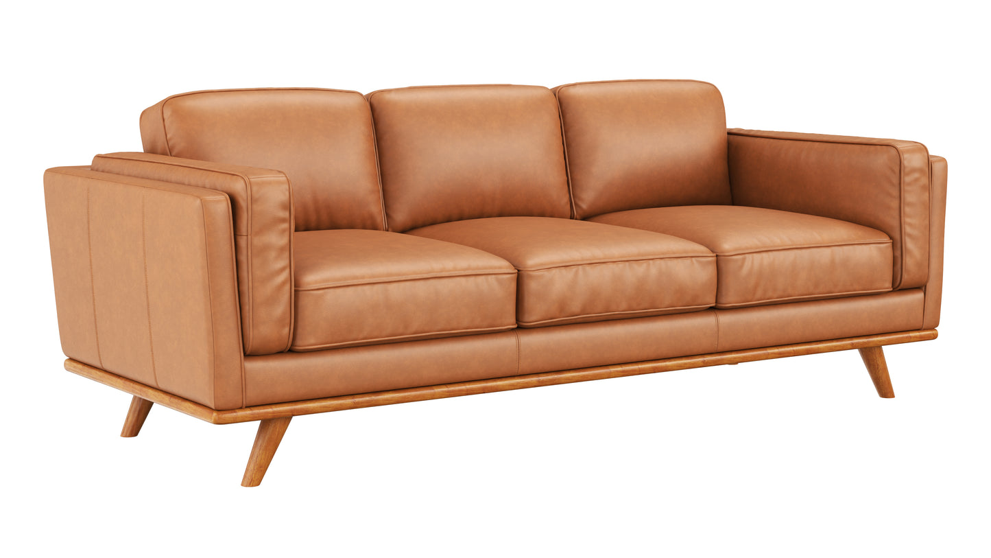Madison Sofa Genuine Leather Tan