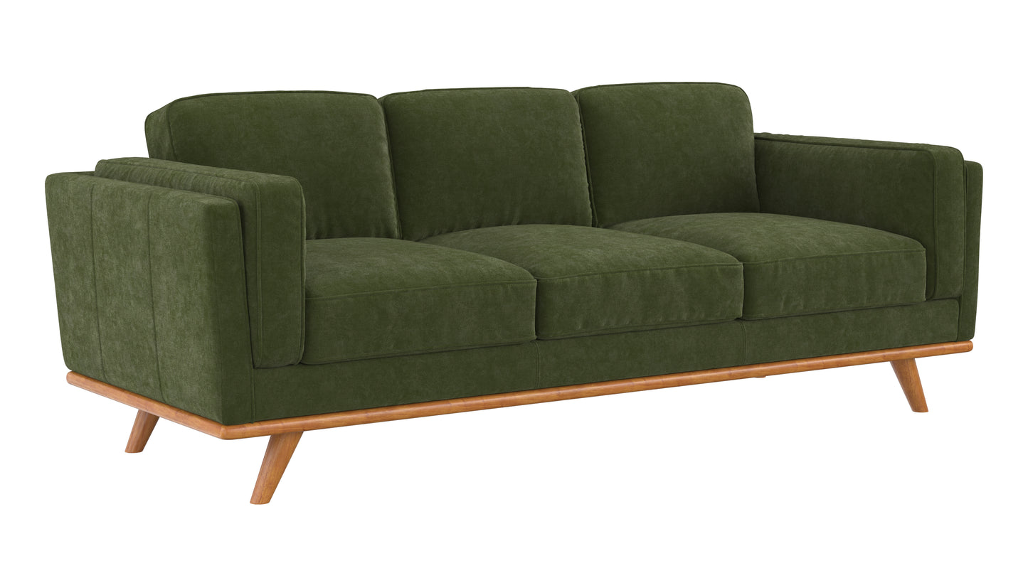 Madison Sofa Plush Velvet Forest