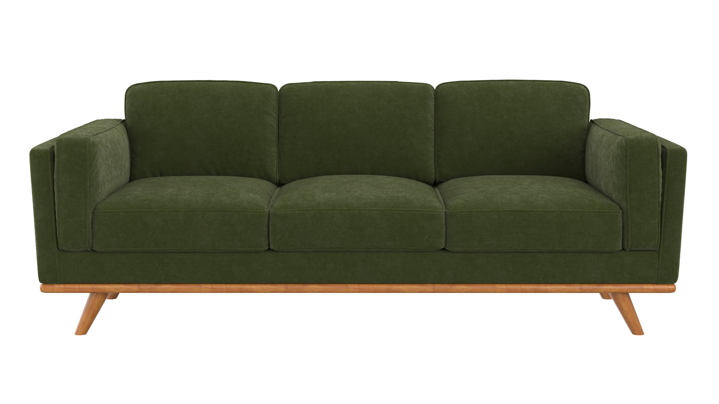 Madison Sofa Plush Velvet Forest