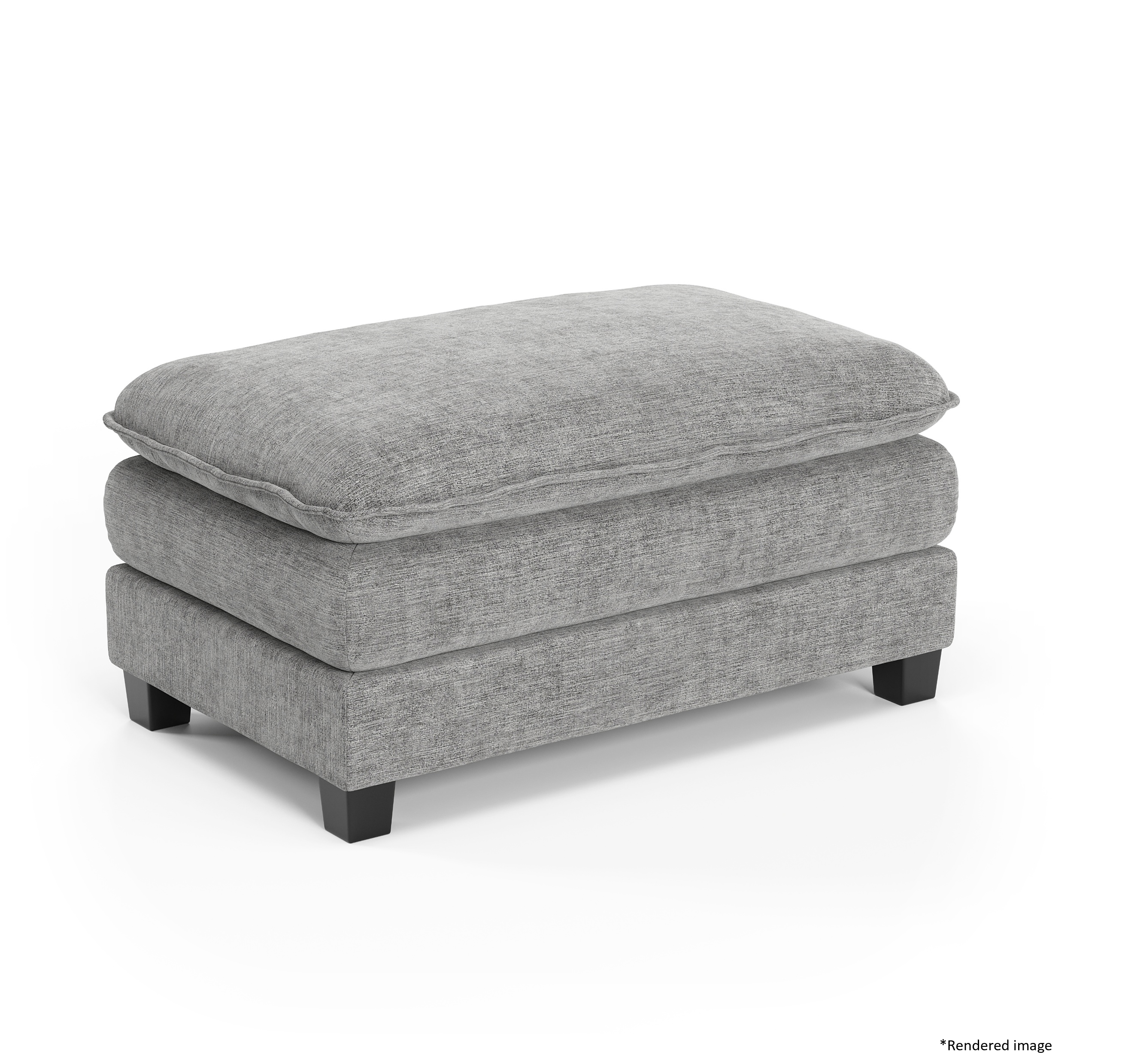 Heaven Ottoman in Cloud Mist