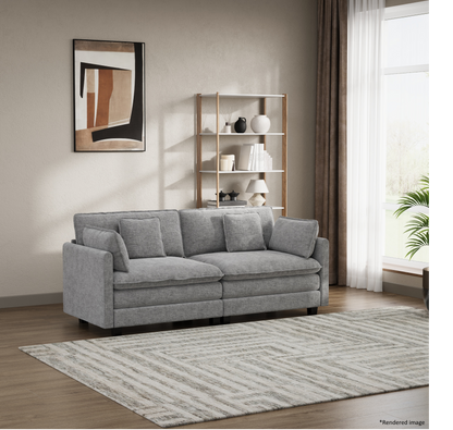 Heaven Modular 2 Seat Sofa in Cloud Mist
