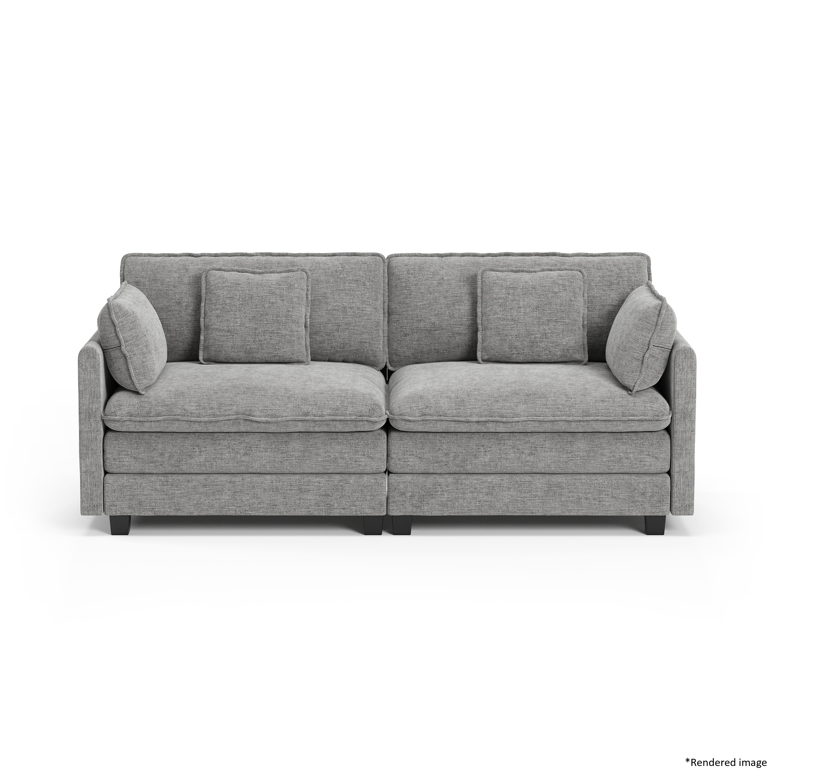 Heaven Modular 2 Seat Sofa in Cloud Mist