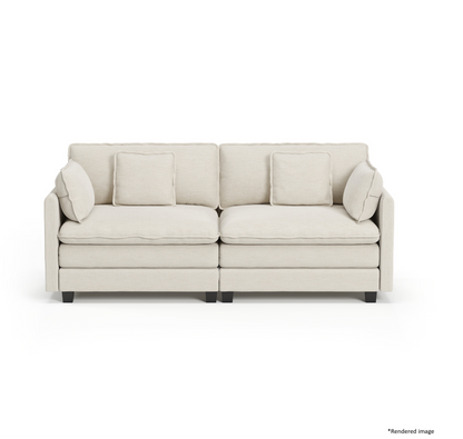 Heaven Modular 2 Seat Sofa in Cloud White