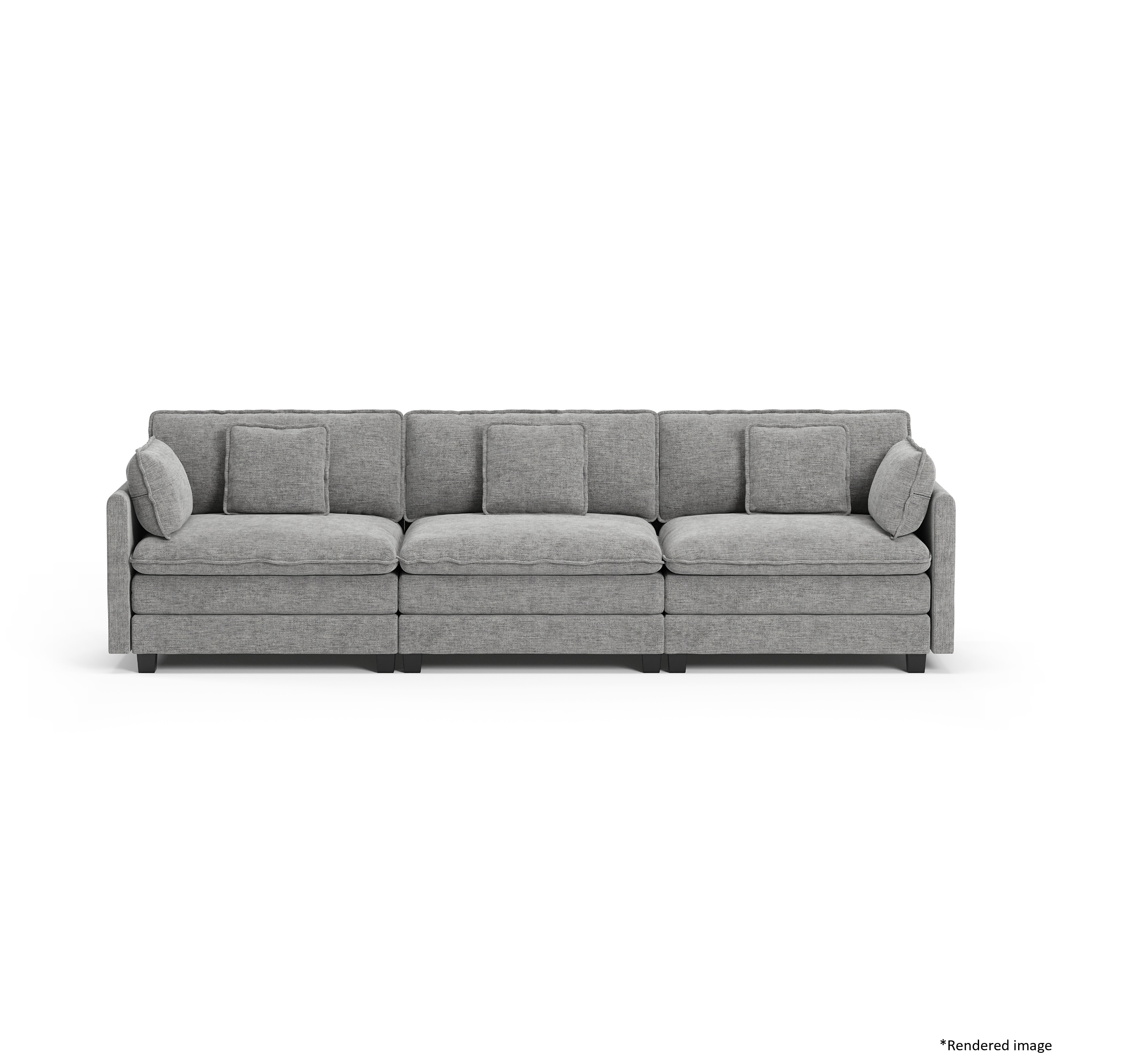 Heaven Modular 3 Seat Sofa in Cloud Mist