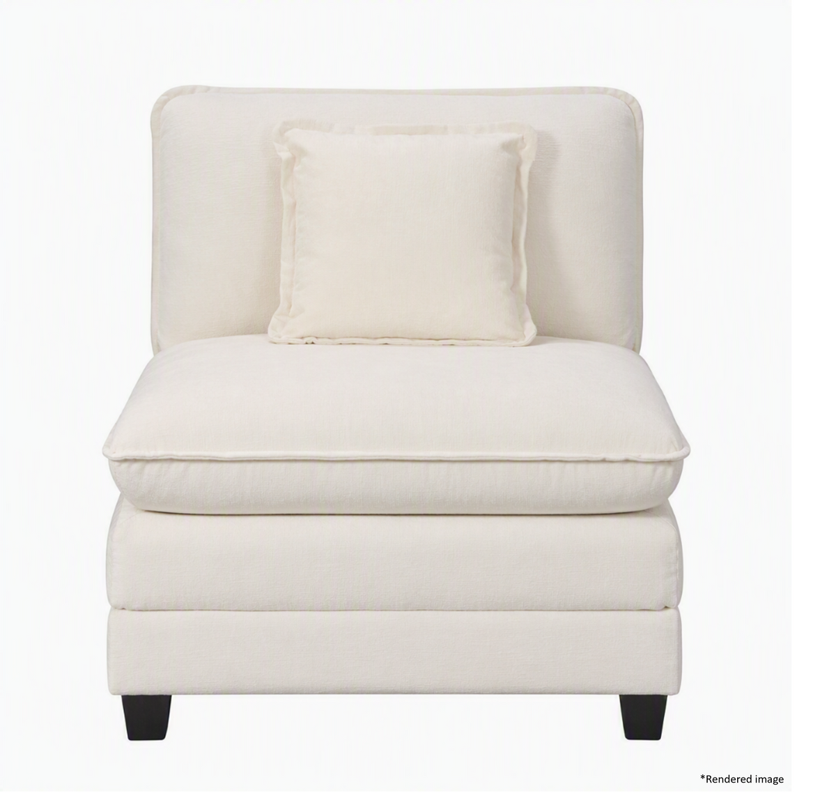 Heaven Modular Armless in Cloud White