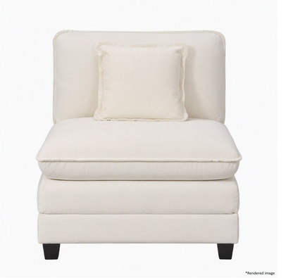 Heaven Modular Armless in Cloud White
