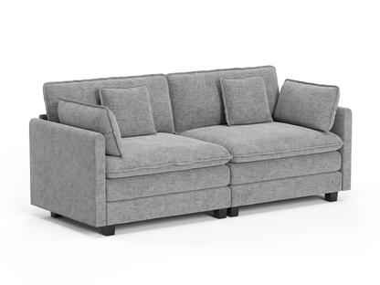 Heaven Modular 2 Seat Sofa in Cloud Mist