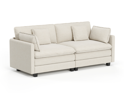 Heaven Modular 2 Seat Sofa in Cloud White
