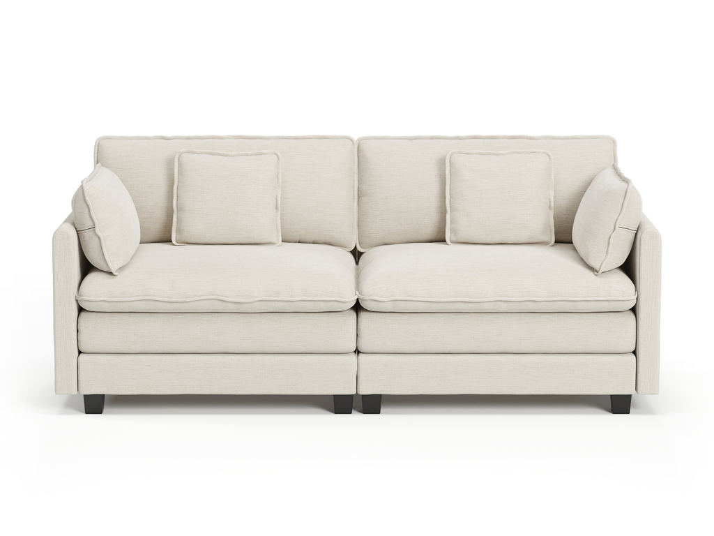 Heaven Modular 2 Seat Sofa in Cloud White