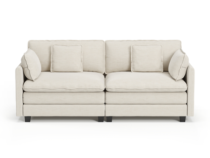 Heaven Modular 2 Seat Sofa in Cloud White