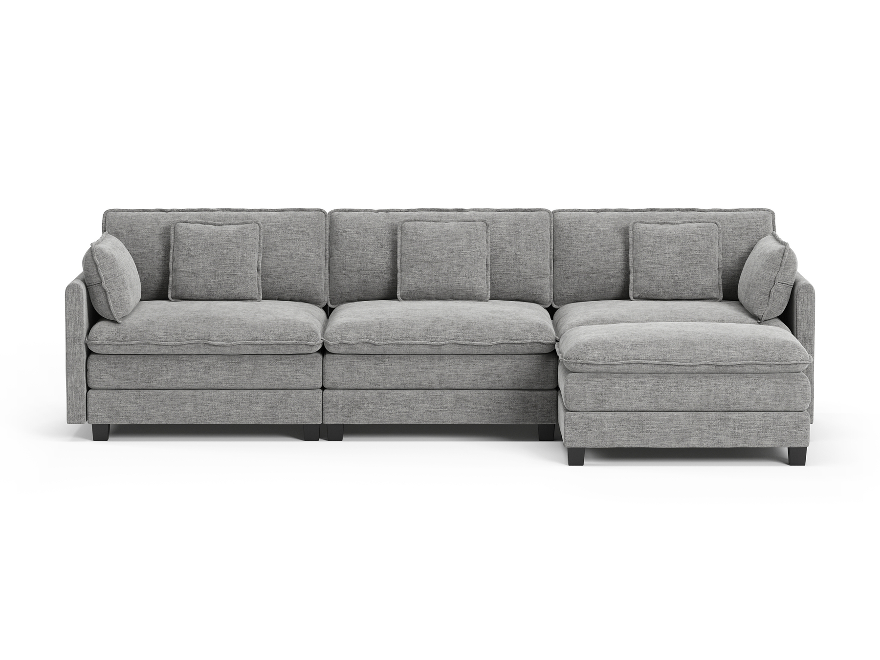 Heaven Modular 3 Seat Sofa & Ottoman in Cloud Mist So Dupe. — free download