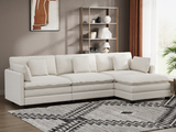 Heaven Modular 3 Seat Sofa & Ottoman in Cloud White