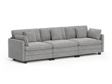 Heaven Modular 3 Seat Sofa in Cloud Mist