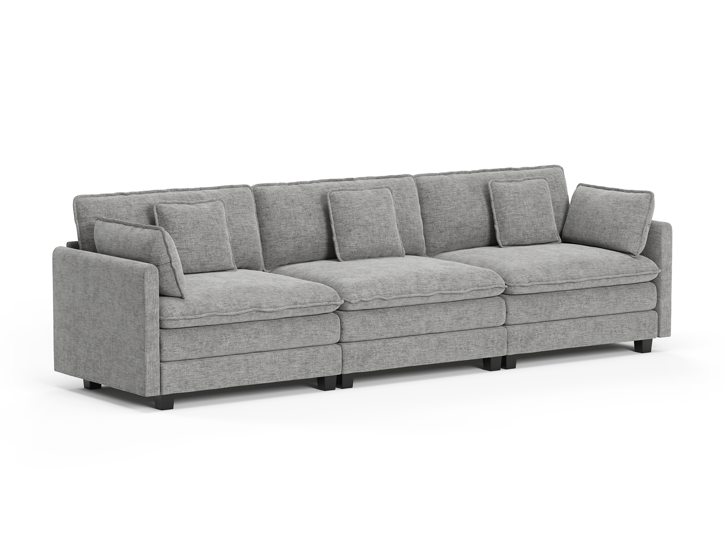 Heaven Modular 3 Seat Sofa in Cloud Mist