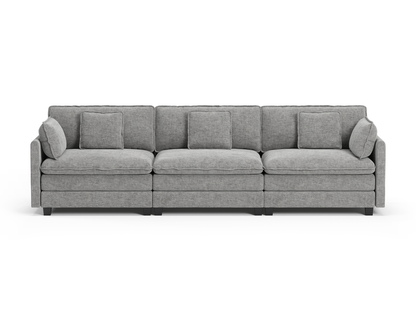 Heaven Modular 3 Seat Sofa in Cloud Mist