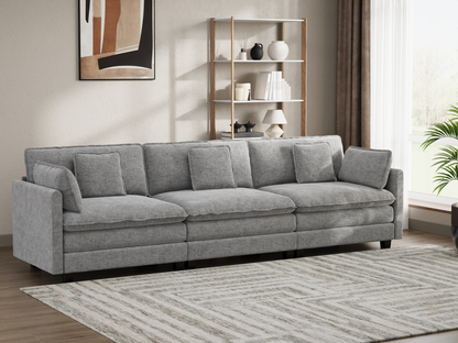 Heaven Modular 3 Seat Sofa in Cloud Mist