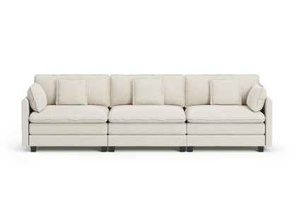 Heaven Modular 3 Seat Sofa in Cloud White