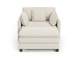 Heaven Modular Chair & Ottoman in Cloud White