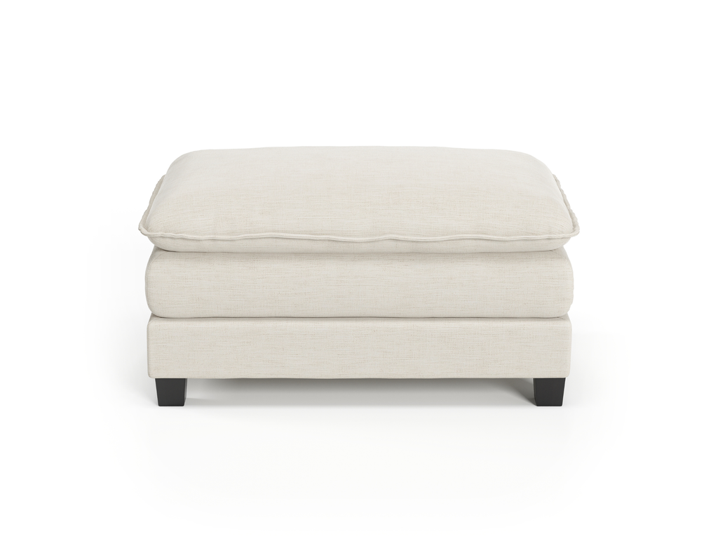 Heaven Ottoman in Cloud White