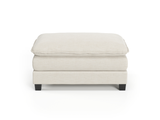 Heaven Ottoman in Cloud White