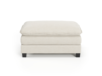 Heaven Ottoman in Cloud White