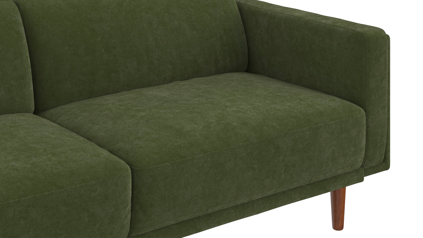 Holloway Sofa Plush Velvet Forest