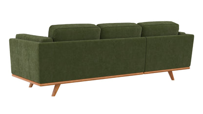Madison Chaise RHF Plush Velvet Forest