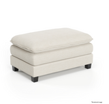 Heaven Ottoman in Cloud White