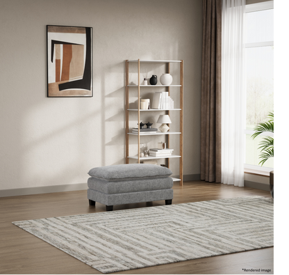 Heaven Ottoman in Cloud Mist
