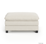 Heaven Ottoman in Cloud White