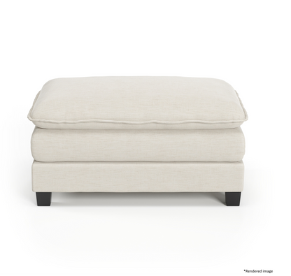 Heaven Ottoman in Cloud White