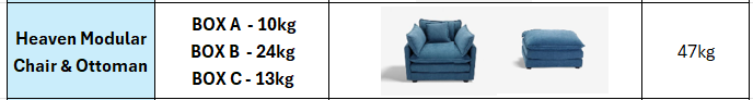 Heaven Modular Chair & Ottoman in Cloud White