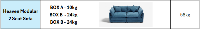 Heaven Modular 2 Seat Sofa in Cloud White