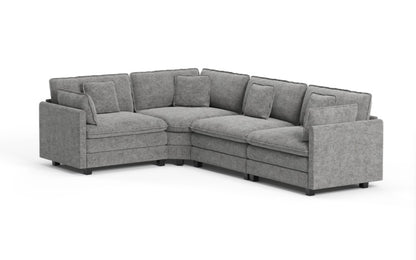 Heaven 4-Piece Corner Modular in Cloud Mist