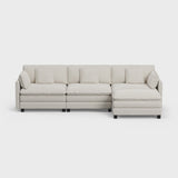 Heaven Modular 3 Seat Sofa & Ottoman in Cloud White